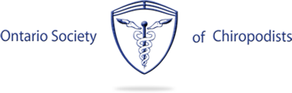 Logo Recognizing Abbott Foot and Ankle Clinic's affiliation with Ontario Society of Chiropodists